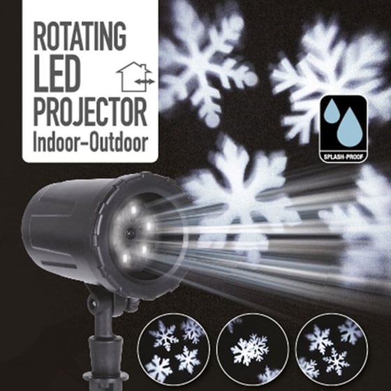 Χριστουγεννιάτικος Προβολέας Laser SpitiShop Snowflake image 1