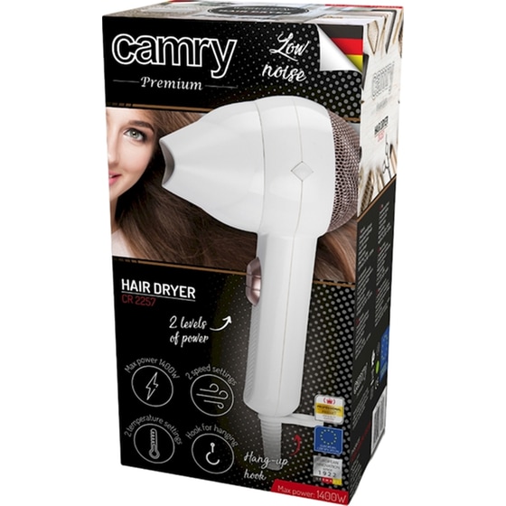 Σεσουάρ Μαλλιών Camry Premium CR 2257 - 1400 W Λευκό image 5