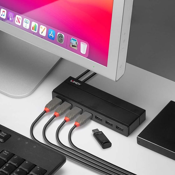 Lindy 43228 USB Hub 7-Port USB 3.0 συμβατό με USB-A image 6