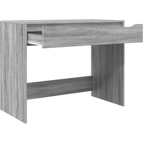 Γραφείο VidaXL με Συρτάρι και Αποθήκευση 100x50x78 cm - Γκρι Sonoma image 4