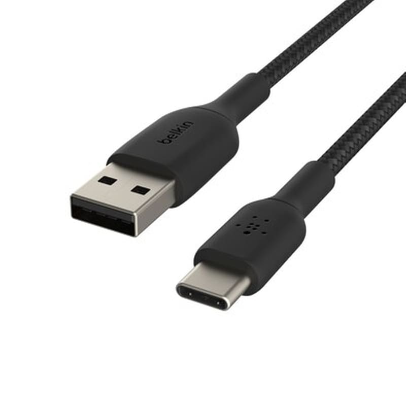 BELKIN Καλώδιο δεδομένων Belkin Cab002bt3mbk Braided Usb-C to Usb 3m - Black