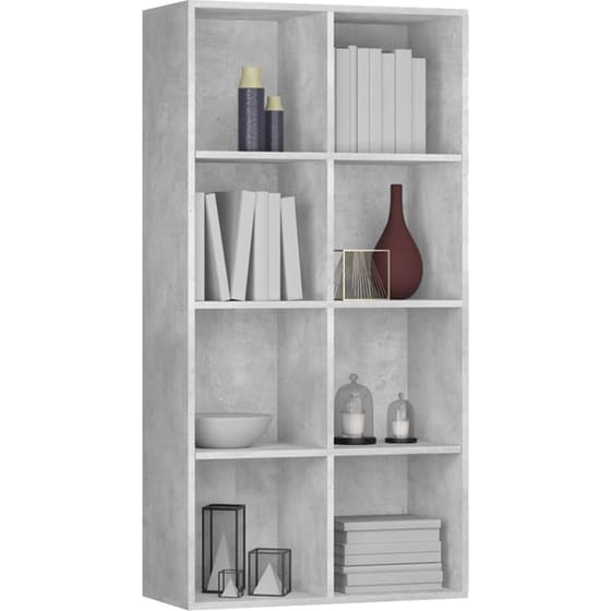 Βιβλιοθήκη VidaXL από  Μοριοσανίδα 66x30x130 cm - Γκρι image 6