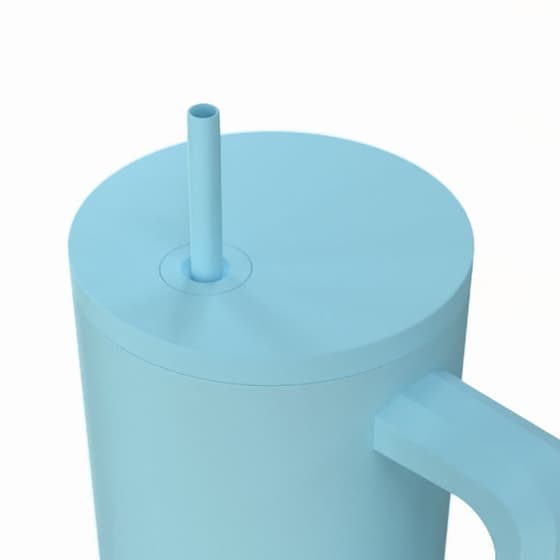 Κούπα Θερμός Με Λαβή & Καλαμάκι Estia Save The Aegean Tumbler Arctic 900ml image 1