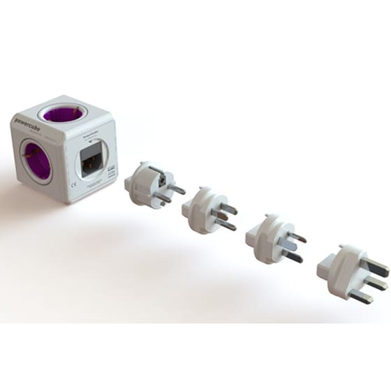 Αντάπτορες Ταξιδίου Powercube Travel 4 Plugs - Λευκό image 1