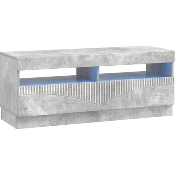 Έπιπλο Τηλεόρασης VidaXL HOORN με LED 3 τμχ 198 x 35 x 40 cm - Γκρι Σκυροδέματος image 4