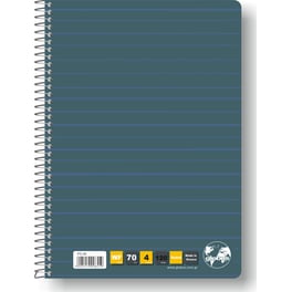 Τετράδιο Σπιράλ Globus Folio A4 4 Θεμάτων 120 Φύλλων (1 Τεμάχιο)