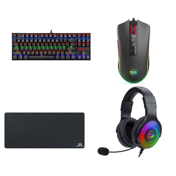 Gaming Σετ Redragon: Keyboard Kumara K552 + Headset  H350 Pandora  + Mouse 711-2 Cobra + Mouse pad Redragon Flick XL P032 image 0