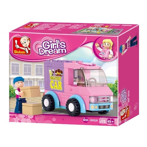 Sluban Τουβλάκια Girls Dream, Delivery Van M38-b0520, 102τμχ image 1