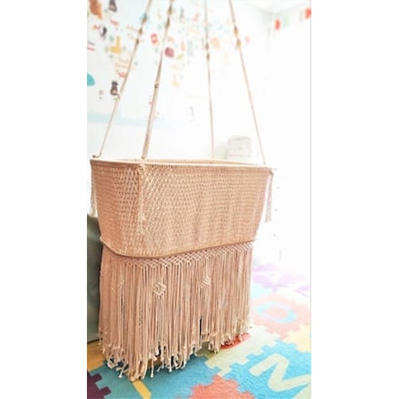 Boho Χειροποιητη Κουνια Λικνο image 0