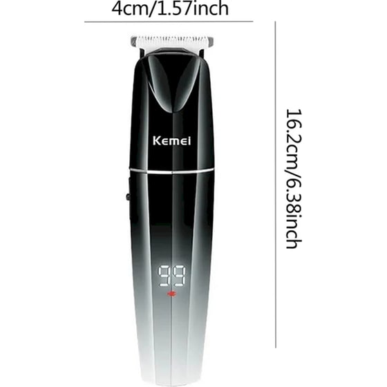 Κουρευτική Μηχανή Kemei KM-880 Μαύρο image 2