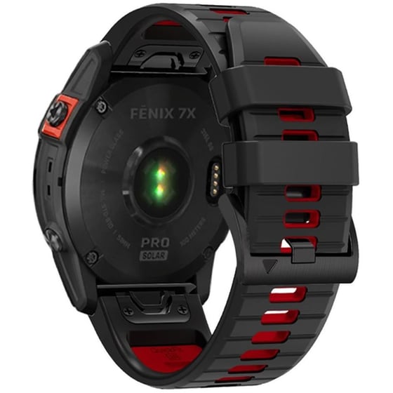 Λουράκι Tech-Protect Iconband Pro για Garmin Fenix 3/5X/3HR/5X Plus/6X/6X Pro/7X - Black / Red image 1