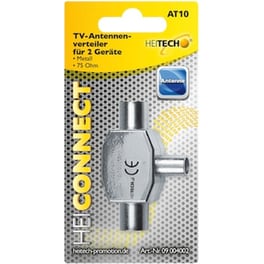Heitech 09004002 Splitter / Διακλαδωτής Ομοαξονικού Καλωδίου Κεραίας 2 Εξόδων 797100-0071