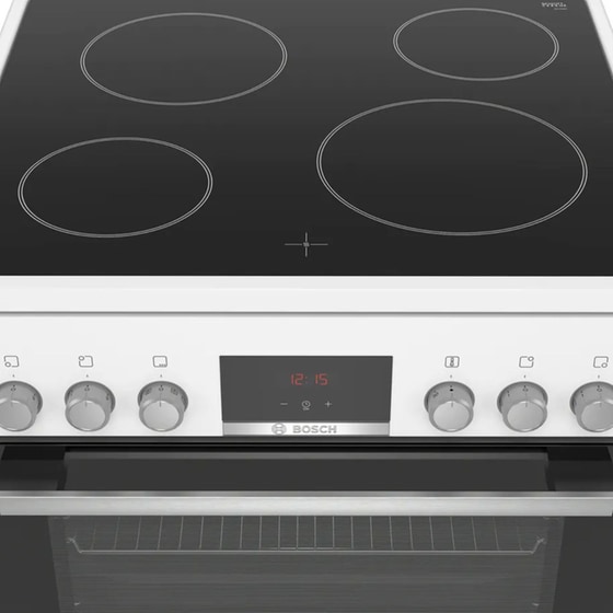 BOSCH HKR390020 66 Lt Λευκό Ηλεκτρική Κουζίνα Κεραμική image 1
