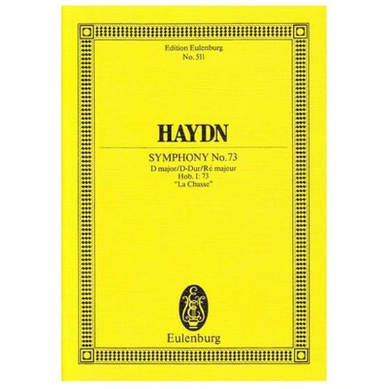 Βιβλίο Για Σύνολα Editions Eulenburg Haydn - Symphony Nr.73 In D Major ''la Chasse'' [pocket Score] image 1