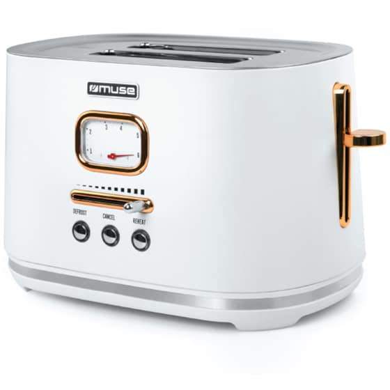 MUSE MS-130 W 2 Θέσεων 1000W Λευκό Φρυγανιέρα image 1