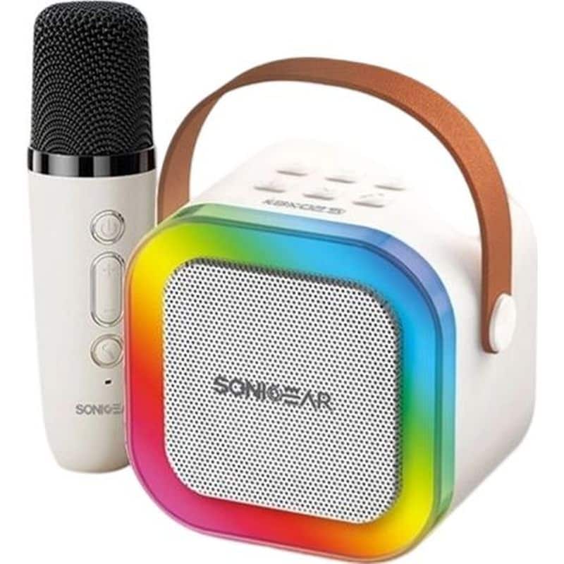 Party Speaker Sonicgear Iox K200 με Ασύρματο Μικρόφωνο - Λευκό