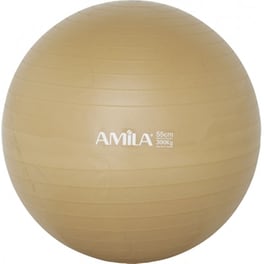 Μπάλα Γυμναστικής Amila Κατάλληλη για Pilates 1 kg 55 cm - Χρυσό