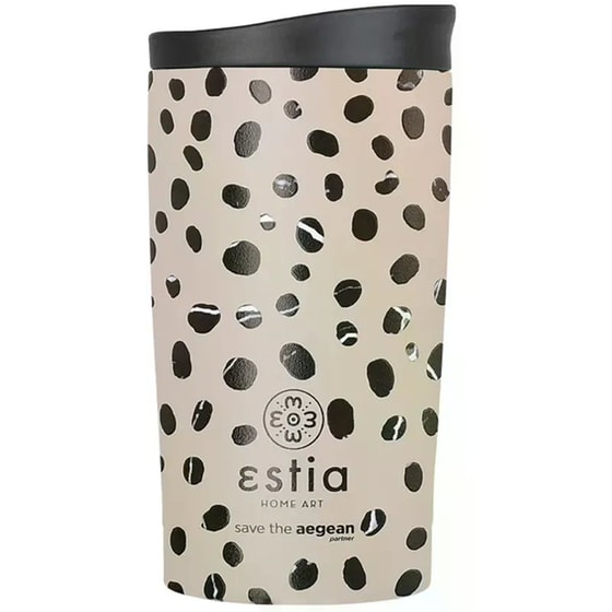 Ποτήρι Θερμός Estia Leopard Taupe 350ml image 0