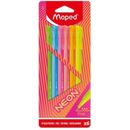 Μαρκαδόροι Σχεδίου Maped Graph Fine Neon (6 Τεμάχια)