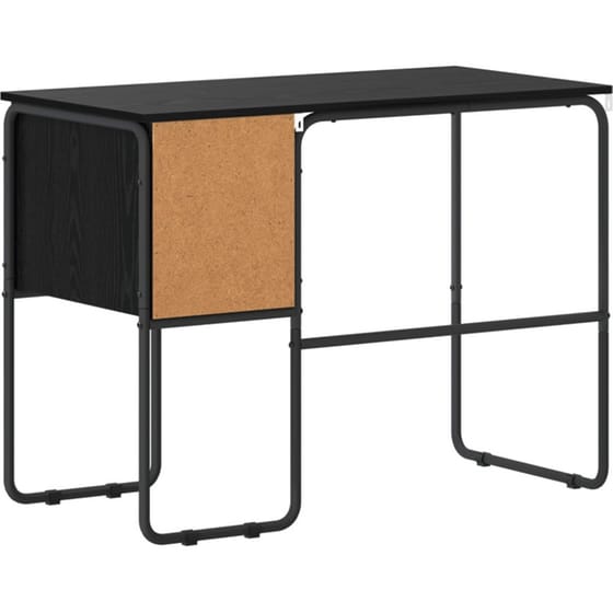 Γραφείο VidaXL με Αποθηκευτικό Χώρο 100x50x75 cm - Μαύρη Δρυς image 3