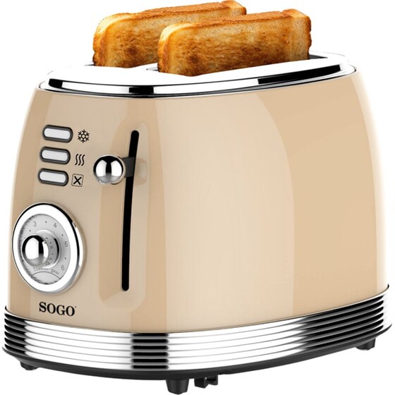 SOGO TOS-SS-5470 2 Θέσεων 850W Μπεζ Φρυγανιέρα image 2