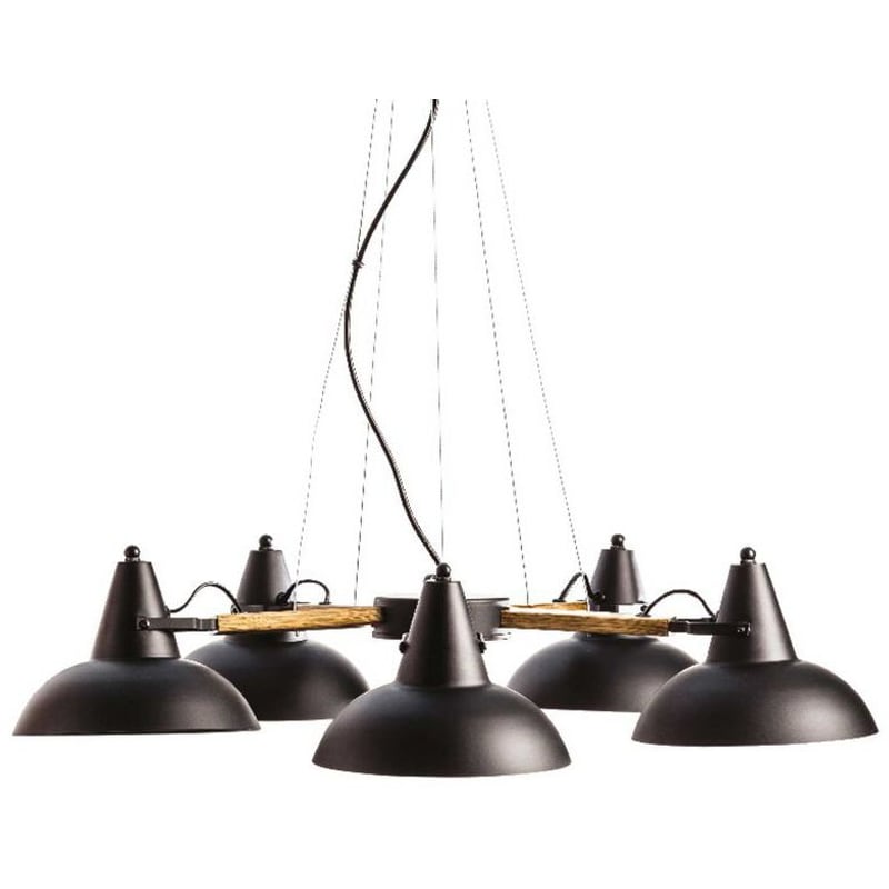 ACA DECOR Φωτιστικό Οροφής Πολύφωτο Aca Decor Solon Ks2025p5bk Μεταλλικό - Μαύρο