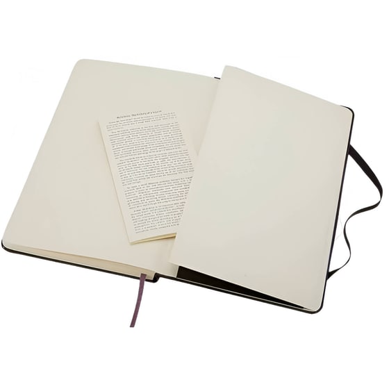 Σημειωματάριο Moleskine Large Ριγέ Μαύρο (1 Τεμάχιο) image 2