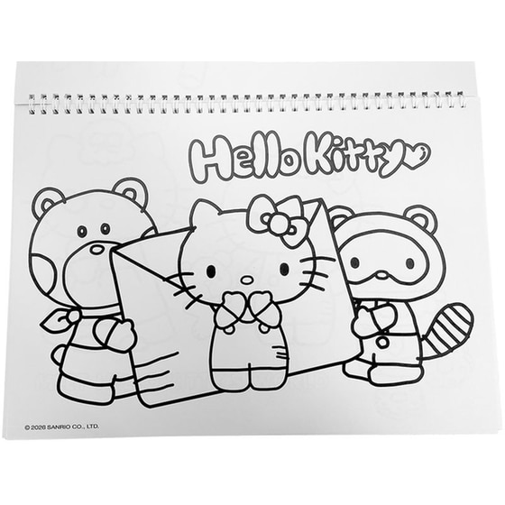 Μπλοκ Ζωγραφικής & Αυτοκόλλητα Gim 40Φ. Hello Kitty image 1