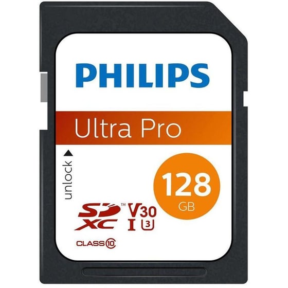 Philips Sdxc 128gb Class 10 U3 V30 A1 Uhs-i Με Αντάπτορα (fm12sd65b/00) (phifm12sd65b-00) image 0