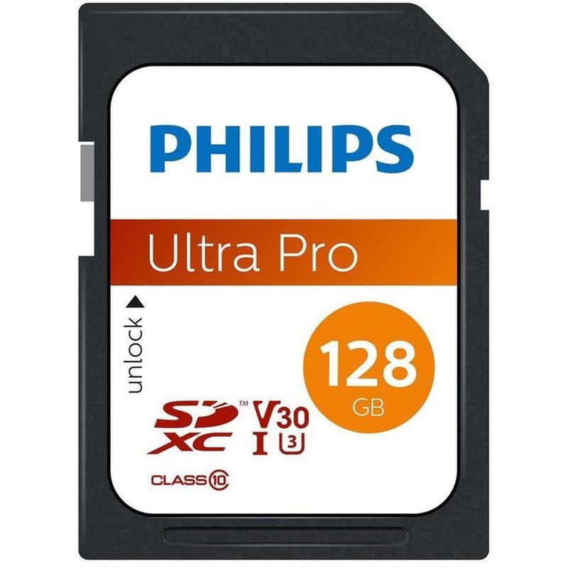 Philips Sdxc 128gb Class 10 U3 V30 A1 Uhs-i Με Αντάπτορα (fm12sd65b/00) (phifm12sd65b-00)