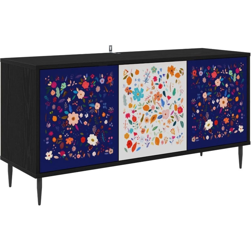 Έπιπλο Τηλεόρασης VidaXL MAINZ 102 x 33 x 51 cm - Μαύρη Δρυς