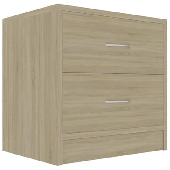 Vidaxl Κομοδίνα 2 Τεμ. Sonoma Δρυς 40 X 30 X 40 Εκ. Από Μοριοσανίδα image 4