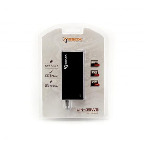 Φορτιστής SBOX LN-45W2 για laptop Lenovo με υποδοχή 4.0x1.7mm - 45 W image 1