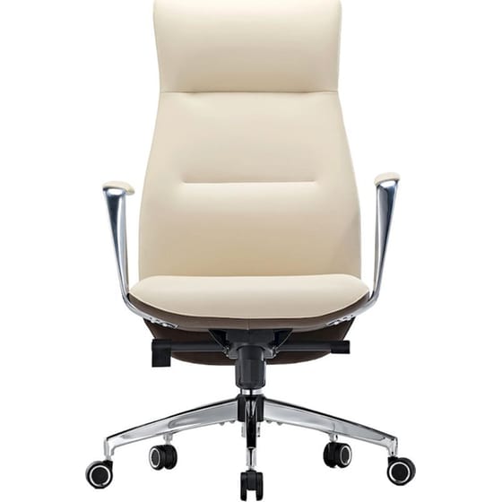 Καρέκλα Γραφείου Εργονομική Eureka Ergonomic ERK-OC08-OW από Δερματίνη - Λευκή image 0