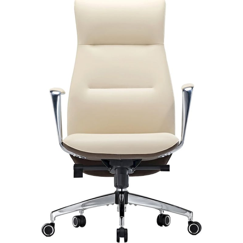 Καρέκλα Γραφείου Εργονομική Eureka Ergonomic ERK-OC08-OW από Δερματίνη - Λευκή EUREKA ERGONOMIC