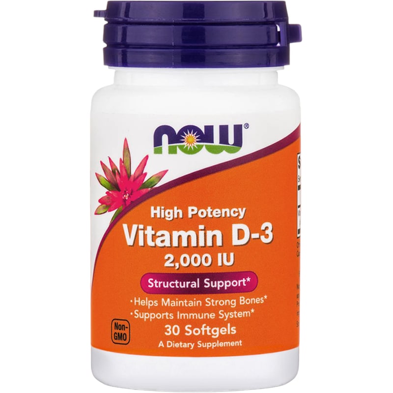 Now Vitamin D3 2000IU - 30 κάψουλες