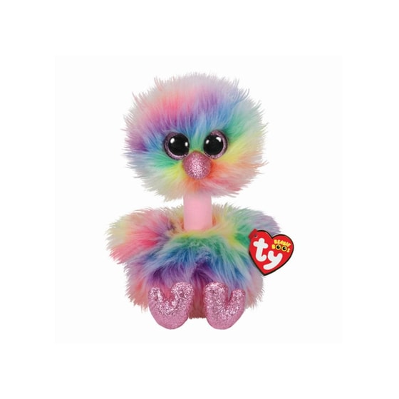 Λούτρινο TY Χνουδωτο Beanie Boos  Στρουθοκαμηλος Παστελ 23εκ 1607-36448 image 0