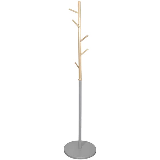 Καλόγερος Aria Trade Ξύλινος 30x30x180 cm- Γκρι image 0