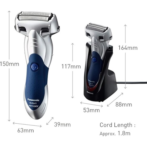 Ξυριστική Μηχανή PANASONIC ES-SL41-S503 για Υγρό και Στεγνό Ξύρισμα Ασημί image 5