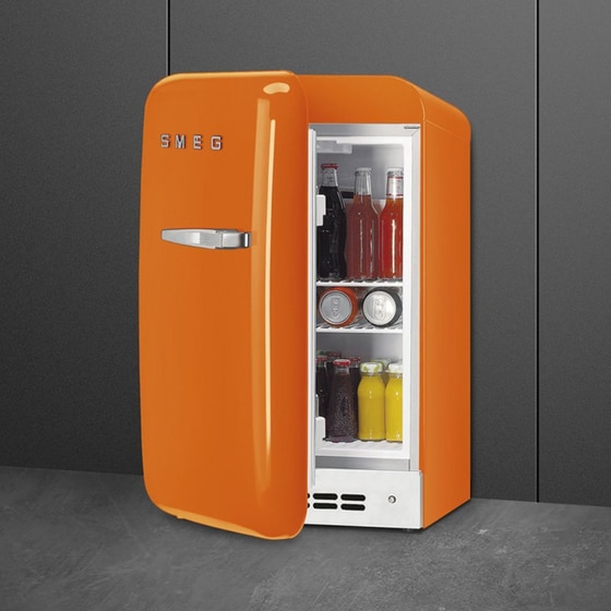 SMEG FAB5LOR6 34 Lt Πορτοκαλί Ψυγείο Mini Bar image 1