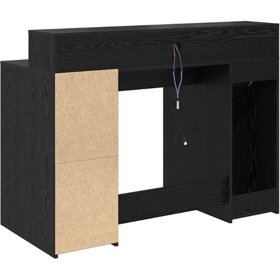 Γραφείο VidaXL από Επεξεργασμένο Ξύλο 120x55x91 cm - Μαύρη Δρυς image 7