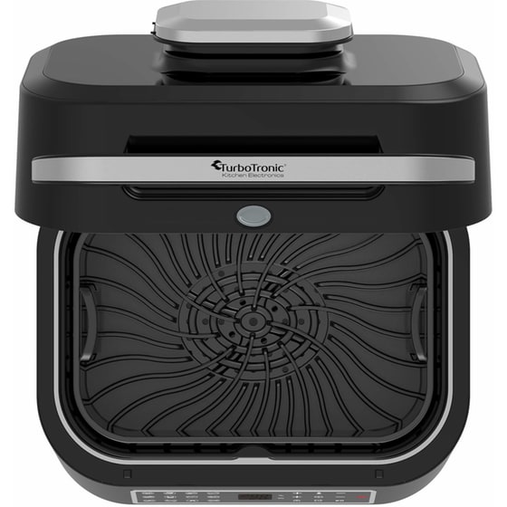 Ψηστιέρα Γκριλιέρα TURBOTRONIC TT-AG700 AIR FRYER GRILL 1800W Μαύρο-Ασημί image 3