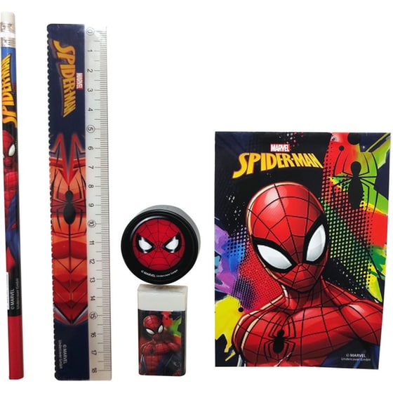 Σχολικό Σετ & Μπλοκάκι Σημειώσεων Gim Spiderman image 1