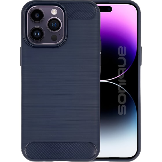 Θήκη Apple iPhone 14 Pro Max - Sonique Carbon Brushed - Μπλε image 0