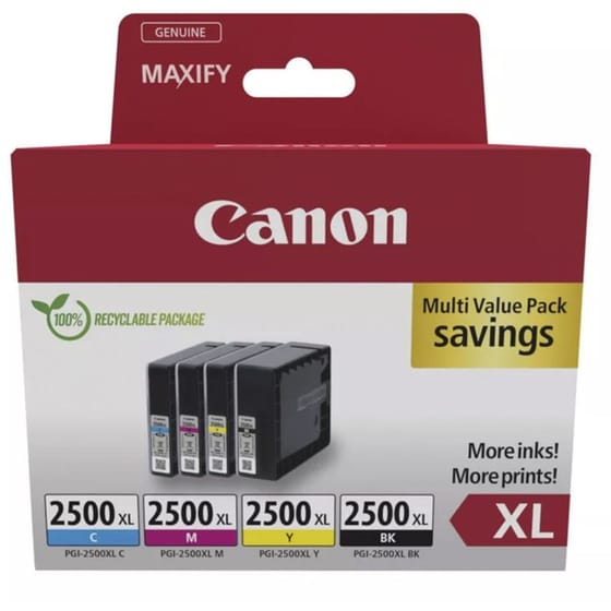 Canon Pgi-2500XL Πολλαπλό Μελάνι Εκτυπωτή 9254B010 image 0
