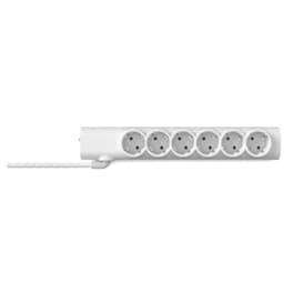 Πολύπριζο Crystal Audio Elegance PSEL6S 6 Θέσεων 1.5m - Λευκό