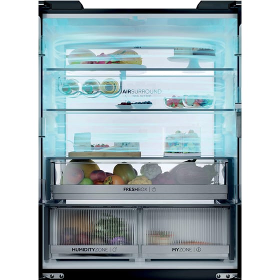 HAIER HCKR7819DWGB Total No Frost 459 Lt Μαύρο Ψυγείο Ντουλάπα image 15