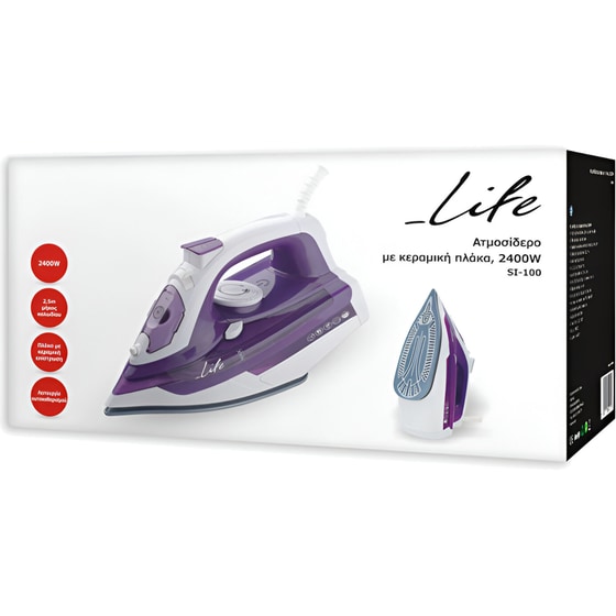 LIFE SI-100 2400 W Μωβ Σίδερο Ατμού image 4