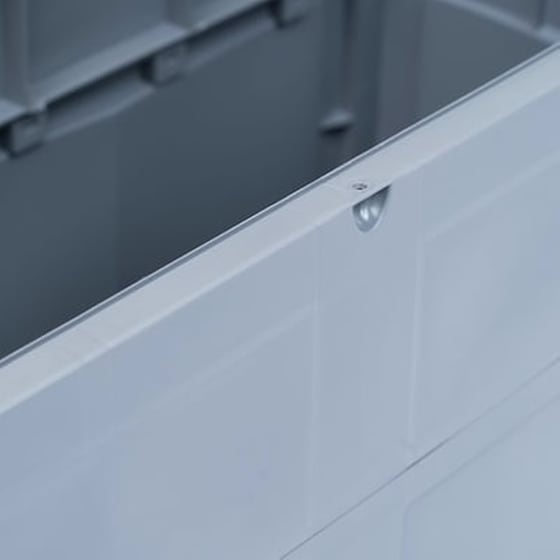 Μπαούλο Αποθήκευσης Κήπου VidaXL από Πλαστικό 119x46x60 cm - Γκρι/Μαύρο image 4