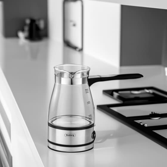 Ηλεκτρικό Μπρίκι ROSBERG R51165C 600 W 0.5 L Inox image 1